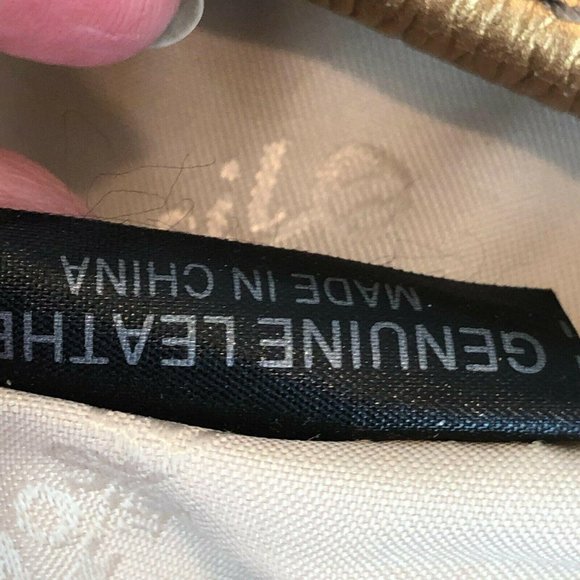 Fossil leather gold hobo purse - Picture 9 of 10